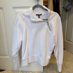 Marissa Webb White Zip Pullover